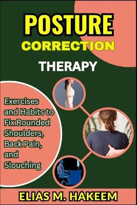 Posture Correction Therapy: Exercises and Habits to Fix Rounded Shoulders, Back Pain, and Slouching - Elias M Hakeem - cover
