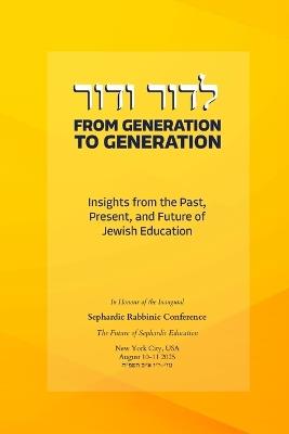 From Generation to Generation: Insights from the Past, Present, and Future of Jewish Education - Various Authors - cover