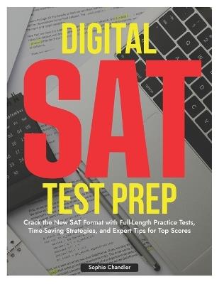 Digital SAT Test Prep: Crack the New SAT Format with Full-Length Practice Tests, Time-Saving Strategies, Expert Tips for Top Scores - Sophie Chandler - cover