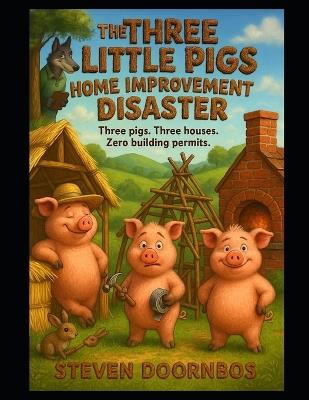 The Three Little Pigs Home Improvement Disaster. A read to me Kid's book for ages 5-12: Three pigs. Three houses. Zero building permits. - Steven Doornbos - cover