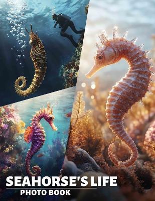 Seahorse's Life Photo Book: Exploring The Fascinating World of Seahorses Through 40 Stunning Images For Nature Lovers - Zoya Fields - cover