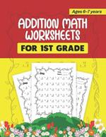 1st Grade Addition Problem Worksheet: Math Worksheets for Kids 1st Grade Math Practice Addition Problem Worksheets: Printable Educational Resources Classroom Activities Homeschooling Worksheets Fun Math Exercises