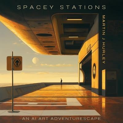 Spacey Stations: An Ai Art Adventurescape (For Space Adventurers!) - Martin J Hurley - cover