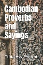 Cambodian Proverbs and Sayings