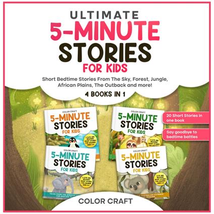 Ultimate 5-Minute Story Book For Kids: 4 Books in 1