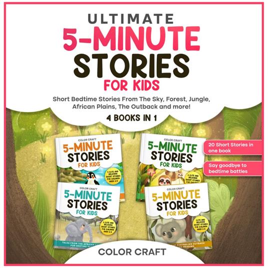 Ultimate 5-Minute Story Book For Kids: 4 Books in 1