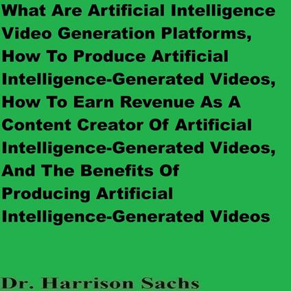 What Are Artificial Intelligence Video Generation Platforms, How To Produce Artificial Intelligence-Generated Videos, And How To Earn Revenue As A Content Creator Of Artificial Intelligence-Generated Videos
