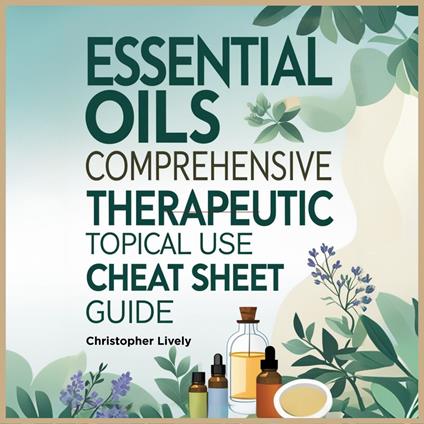 Essential Oils Comprehensive Therapeutic Topical Use Cheat Sheet Guide