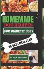 The Complete Homemade Dog Food Recipes for Dogs With Diabetes: A Well Planned Homemade Dog Food Cookbook and Guide for a Healthier Dog Life