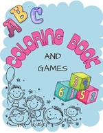 ABC and 1 to 10 numbers Coloring Book: Color Animals, Birds, Fruits For Boys & Girls Coloring Book for Toddlers and Preschool Kids coloring Book (Kids Ages 2-6)