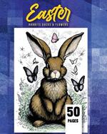 Easter Coloring Book: Rabbits, Ducks, and Flowers