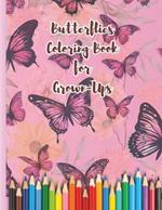 Butterflies Coloring Book for Grown-Ups