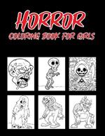 Horror Coloring Book For Girls: Horror Coloring Book For Kids