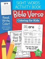Sight Words Activity Book: Bible Verse Coloring for Kids