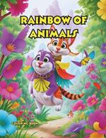 Rainbow of Animals: Coloring Book
