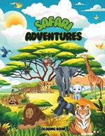 Safari adventures coloring book