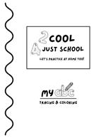 Too cool for just school...let's practice at home too!: MY abc TRACING & COLORING