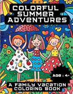 Colorful Summer Adventures: A Family Vacation Coloring Book