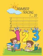 Number Tracing 1_ 20: For Kids 3_6 Ages.