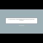 AI for Business: Transforming Operations with Machine Learning