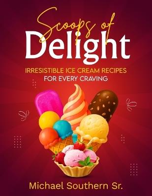 Scoops of Delight - Irresistible Ice Cream Recipes for Every Craving - Michael J Southern - cover