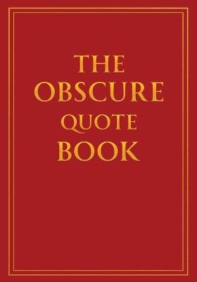 The Obscure Quote Book - Joe Moran - cover