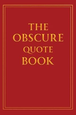 The Obscure Quote Book - Joe Moran - cover