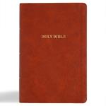 KJV Giant Print Reference Bible, Burnt Sienna Leathertouch