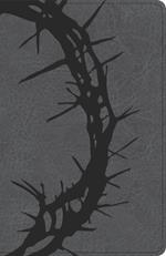 NASB Large Print Personal Size Reference Bible, Charcoal Leathertouch