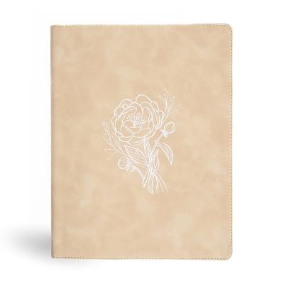 CSB Illustrator's Notetaking Bible, Large Print Edition, Cream Leathertouch - Csb Bibles by Holman - cover
