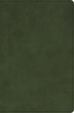 KJV Giant Print Bible, Holman Handcrafted Collection, Marbled Olive Premium Calfskin
