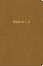 KJV Personal Size Giant Print Bible, Camel Suedesoft Leathertouch