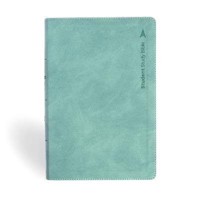 CSB Student Study Bible, Earthen Teal Suedesoft Leathertouch - Csb Bibles by Holman - cover