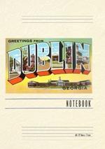 Vintage Lined Notebook Greetings from Dublin