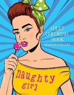 Naughty Girl Adult Coloring Book