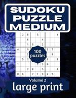 Sudoku Puzzle Medium: Sudoku Puzzle Book for Everyone With Solution Vol 2