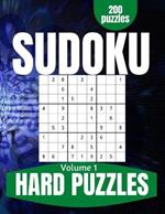 Hard Sudoku Book: Difficult Large Print Sudoku Puzzles for Adults and Seniors with Solutions Vol 1