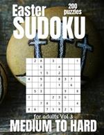 Easter Sudoku For Adults Medium to Hard: Large Print Sudoku Puzzles for Adults and Seniors with Solutions Vol 3