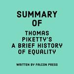 Summary of Thomas Piketty's A Brief History of Equality