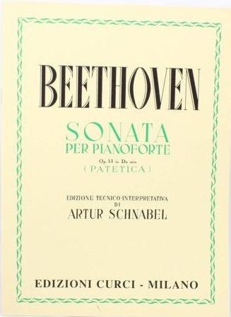  Sonata Op. 13, in Do Min. "Patetica". Ludwig Van Beethoven. Pianoforte - copertina
