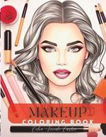 Model face makeup coloring book