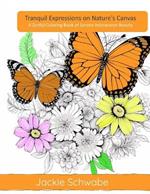 Tranquil Wings: Monarch Butterflies and Wildflower Whispers: An Adult Coloring Journey into Serenity