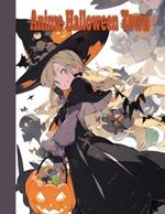Anime Halloween Town: coloring book for relaxation