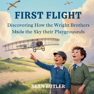 First Flight: Discovering How the Wright Brothers Made the Sky Their Playground - Sean Butler - cover