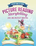 Activity Book 1st Grade. Picture Reading Storytelling. Logic and Creativity Boosters: Fairytale Coloring and Fantasy Dot to Dots. Kids Activity Books Ages 4-8