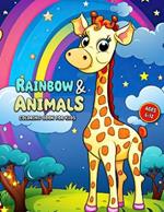 Rainbow and Animal Coloring Book for Kids: Enchanted Animal Adventures for Kids 6-12: A Rainbow of Creativity!