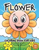 Kawaii Flower Coloring Book For Kids: Featuring 50 Beautiful Plants in Kawaii Style to Color and Enjoy Learn Coloring With Simple & Easy Cute Flower Designs Illustration Perfect for Toddlers & Girls