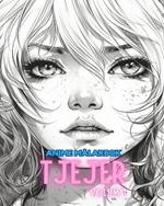 Anime målarbok TJEJER VOLYM 1: Manga Art & Anime