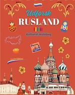 Udforsk Rusland - Kulturel malebog - Kreativt design af russiske symboler: Ikoner fra russisk kultur blandet i en fantastisk malebog