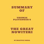 Summary of Thomas Pletzinger's The Great Nowitzki